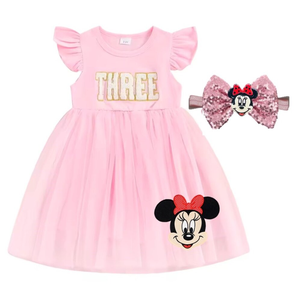 Minnie Mouse Dress Minnie Third Birthday Disney clothes Minnie Mouse Outfit